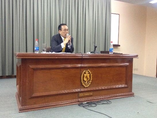 駐巴拉圭劉大使德立於高等戰略研究院演講情形