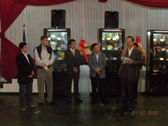 胡大使主持中華文物暨台灣影像展開幕儀式活動照片