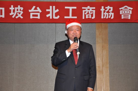 張大使致詞感謝僑界並祝大家聖誕快樂