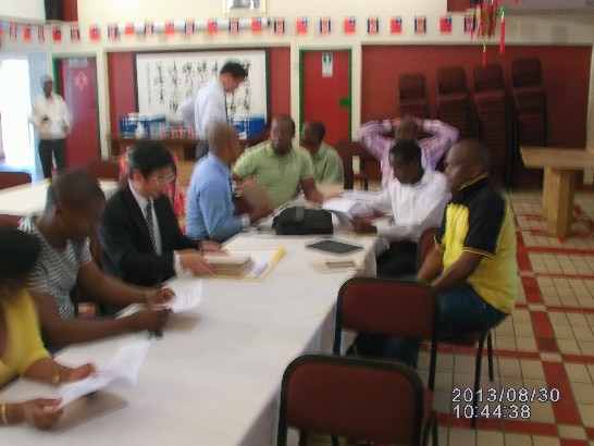 李參事四平於8月30日向礦業專班(25人)行前說明