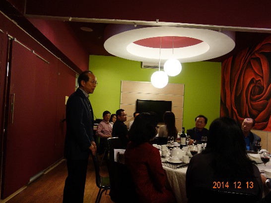 陳大使經銓於12月 13日主持103年度僑務委員會議召開情形說明會暨餐會