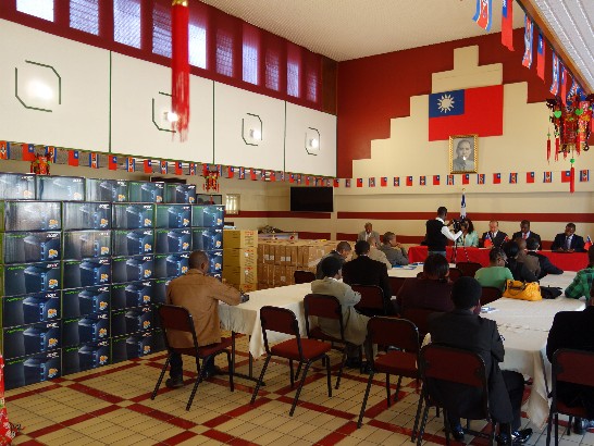 4月10日駐史瓦濟蘭大使陳經銓援贈史國典禮會場