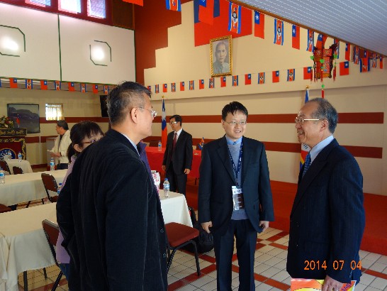 7月4日陳大使於大使館大禮堂歡迎臺北醫學大學【2014 暑期史瓦濟蘭王國服務隊】來訪