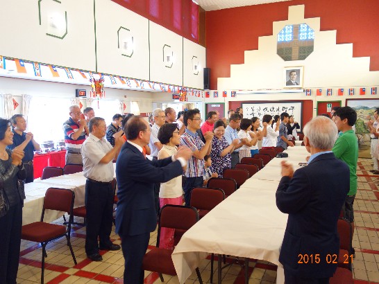 陳大使主持駐史瓦濟蘭大使館暨旅史僑界104年新春團拜暨聯歡餐會