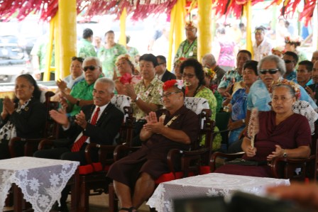 萬大使應邀出席吐國政府歡迎吉里巴斯總統Anote Tong來吐參加吐國國慶之歡迎典禮。