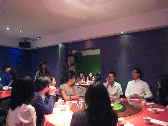 朱處長於格拉斯哥地區各大學台灣同學會新年餐會致詞