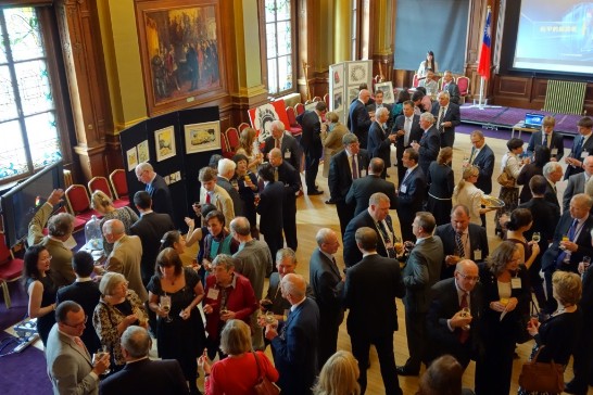 旅居蘇格蘭台灣畫家畫展一隅