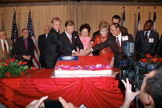 Amb. and Mrs. Jason C. Yuan host the 97th Republic of China (Taiwan) National Day Celebration at the Grand Hyatt Washington on October 8, 2008. 