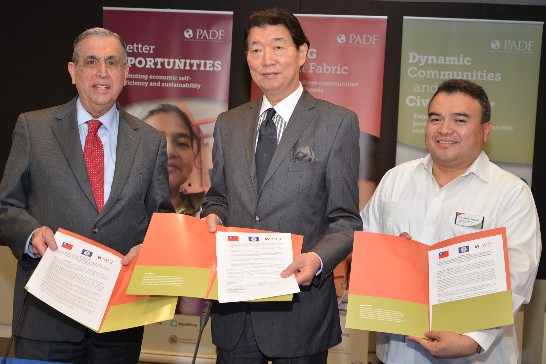 駐美國代表沈呂巡本年6月9日在美洲國家組織代表政府捐贈50萬美元予泛美發展基金會。