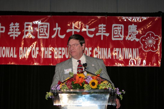 駐亞特蘭大辦事處於喬治亞水族館舉辦慶祝97年國慶酒會, 田納西州眾議員 Harry Brooks 致詞