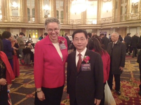 Consul General Ger and Cook County President Toni Preckwinkle