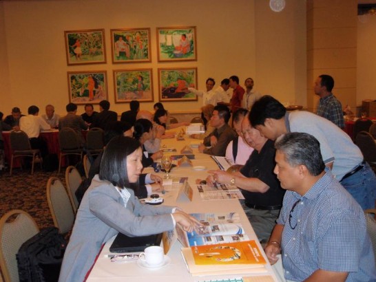 On the scene of business seminar