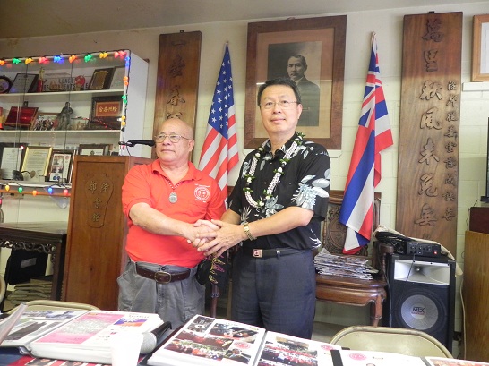 朱處長拜會隆都從善堂