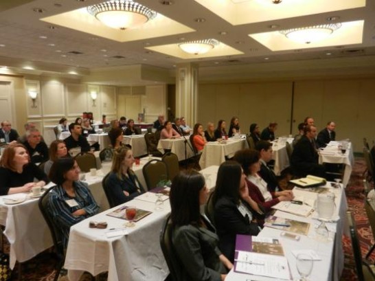 駐休士頓辦事處廖處長東周於路州州立大學國際商業論壇演講觀眾聆聽情形