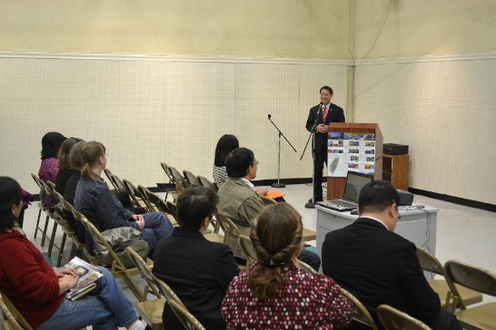 駐休士頓辦事處廖處長東周在「臺灣電影新紀元」座談會中致詞