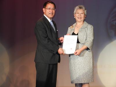 廖處長東周在美南中國大專院校聯合校友會年會中致詞