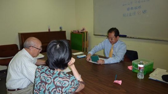 張秘書服務達福地區社區耆老情形