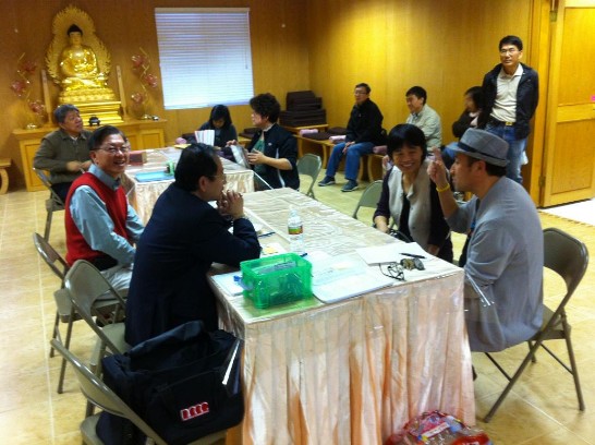 駐處於奧斯汀香雲寺辦理行動領務服務情形