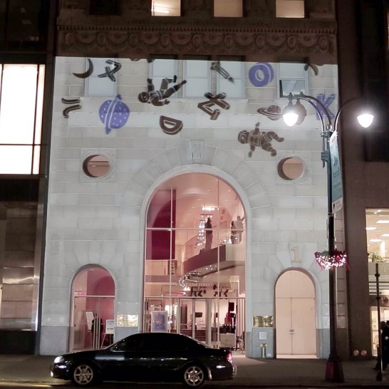 首次臺灣新銳聯展藝術投影點亮紐約辦事處大樓