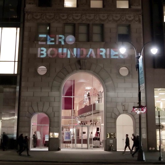 首次臺灣新銳聯展藝術投影點亮紐約辦事處大樓