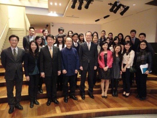 哥倫比亞大學臺美學生聯誼會(Columbia University’s Taiwanese-American Student Association)於本(2014)年2月28日拜會駐紐約辦事處，章大使文樑親自接見