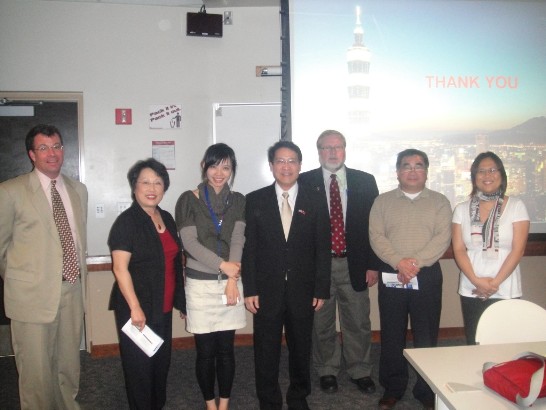 Director General Daniel Liao visited Central Washington University on May 13, 2010