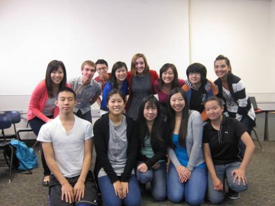 I-chia Lee (top-left) with her students at UC Davis