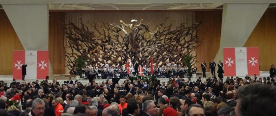 A view of Paul VI Hall during the reception hosted by the Grand Master Fra’ Matthew Festing.