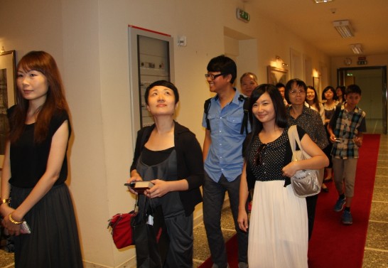 An image of the group touring the ROC Chancery.