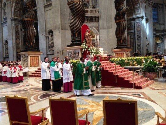 教宗方濟各結束新任樞機共祭之彌撒