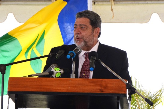 SVG Prime Minister Dr. the Hon. Ralph E. Gonsalves, delivered a feature speech at the Handing-over Ceremony of the Argyle International Airport Terminal Building on December 30, 2013.