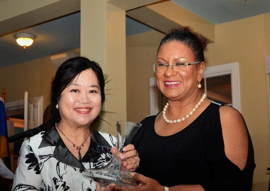 Mrs. Shih and Mrs. Gonsalves