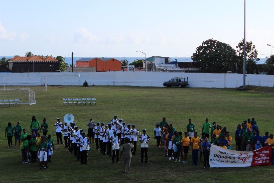Ambassador Baushuan Ger is invited to attend the National Games hosted by the Special Olympics SVG at Victoria Park on April 14, 2016.