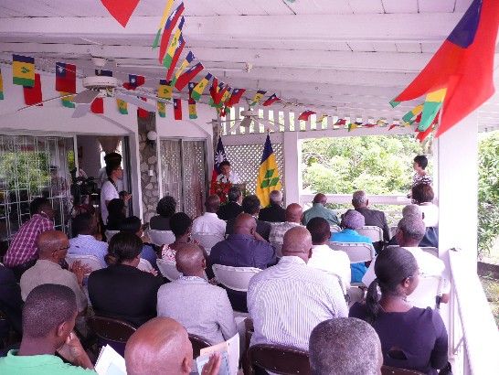 我國駐聖文森大使葛葆萱致詞