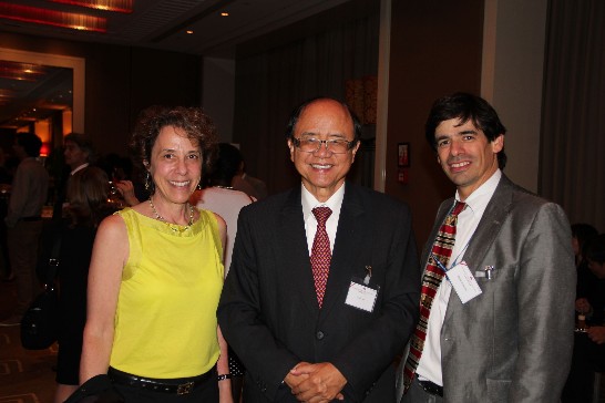 Ambassador Yi-fu Lin with Panama Ambassadors at reception of the Double Teenth, 2012