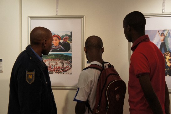 The photos of "A Photo Journey through 100 Years of ROC" displayed at the Bodutu Art Gallery in Vaal University of Technology.