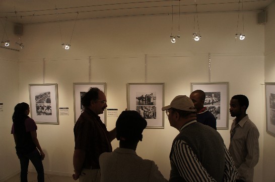The photos of "A Photo Journey through 100 Years of ROC" displayed at the Bodutu Art Gallery in Vaal University of Technology.