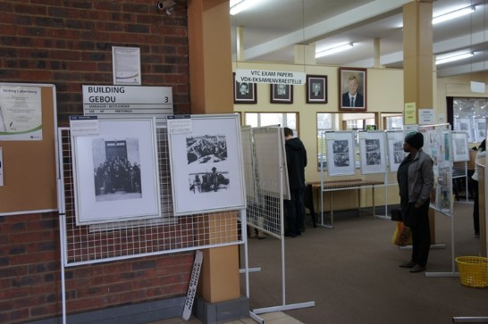 The photos of "A Photo Journey through 100 Years of ROC" displyed in the VTC Library.