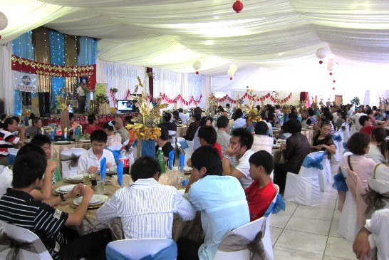 Compatriots of Taiwan enjoys the Lunar New Year celebration in New Castle.
