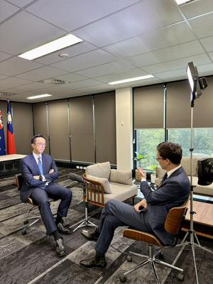 Ambassador Hsu received an interview from ABC News