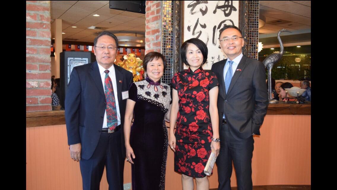 Director General and Mrs. Jerry Chang with Dr. and Mrs. Paul C. Cheng, Chairman of the Double Tenth Celebration Committee of Colorado