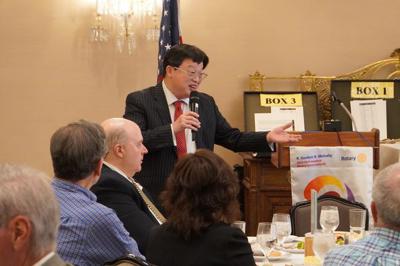 DG Bill Huang was invited to speak to Rotary Club of Denver