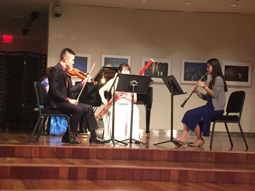 2016年2月19日紐約教育組舉辦春之華麗樂章音樂會臺灣留學生才華洋溢