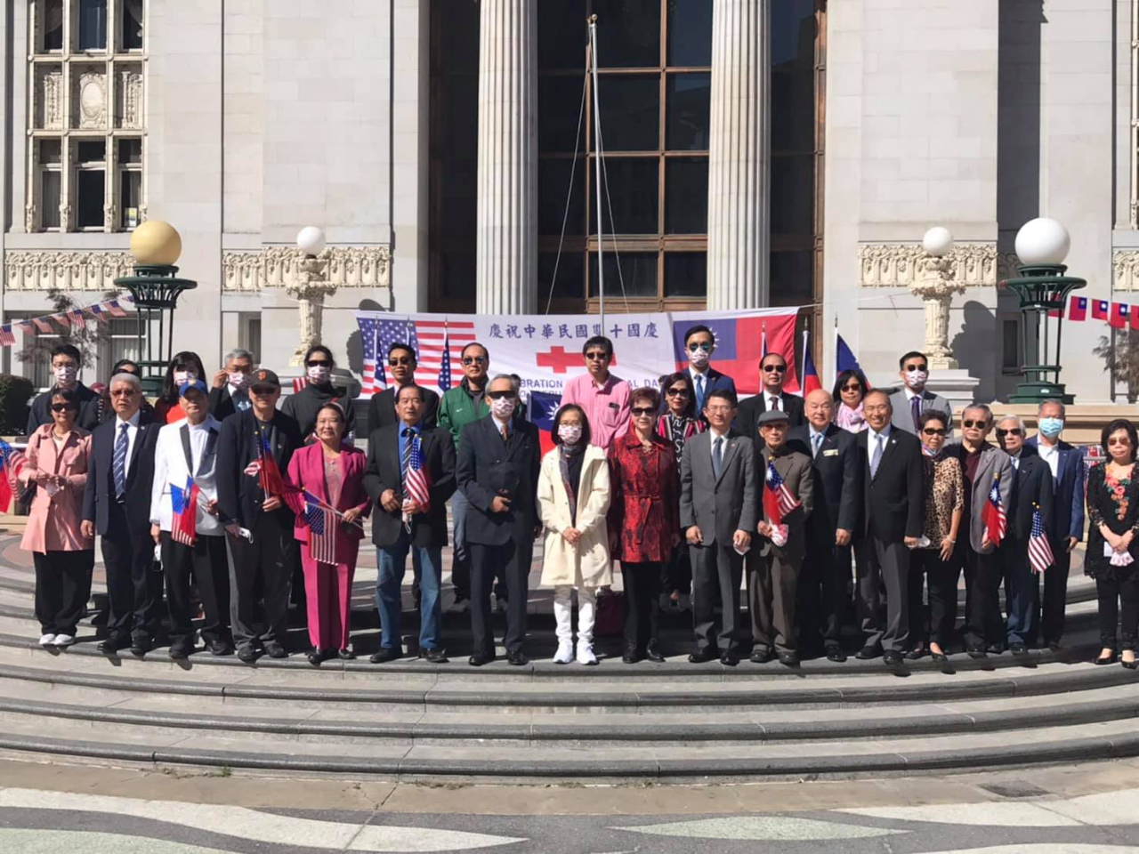 屋崙(Oakland)僑學各界10月8日舉行慶祝雙十國慶升旗典禮- 駐舊金山台北