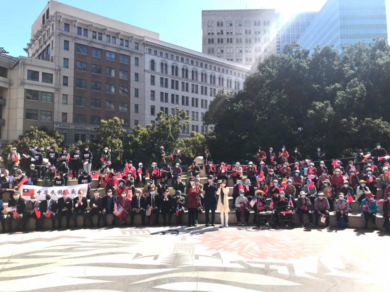 屋崙(Oakland)僑學各界10月8日舉行慶祝雙十國慶升旗典禮- 駐舊金山台北
