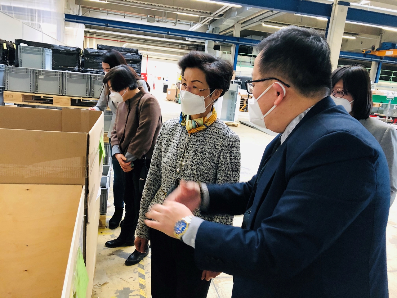 張小月大使參訪奧地利Re-Teck企業，台籍范總經理接待