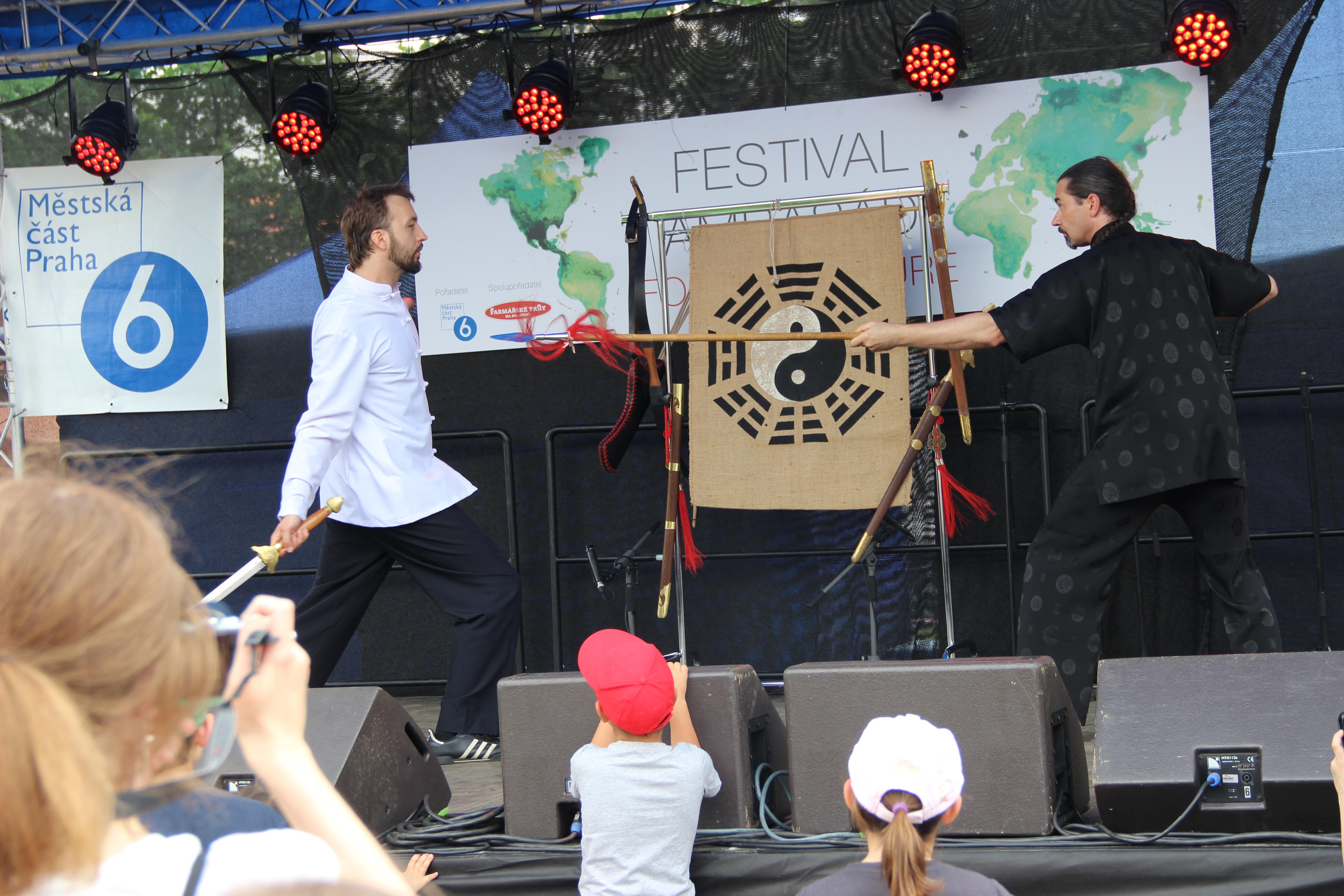 捷籍友人代表駐捷克代表處表演武術