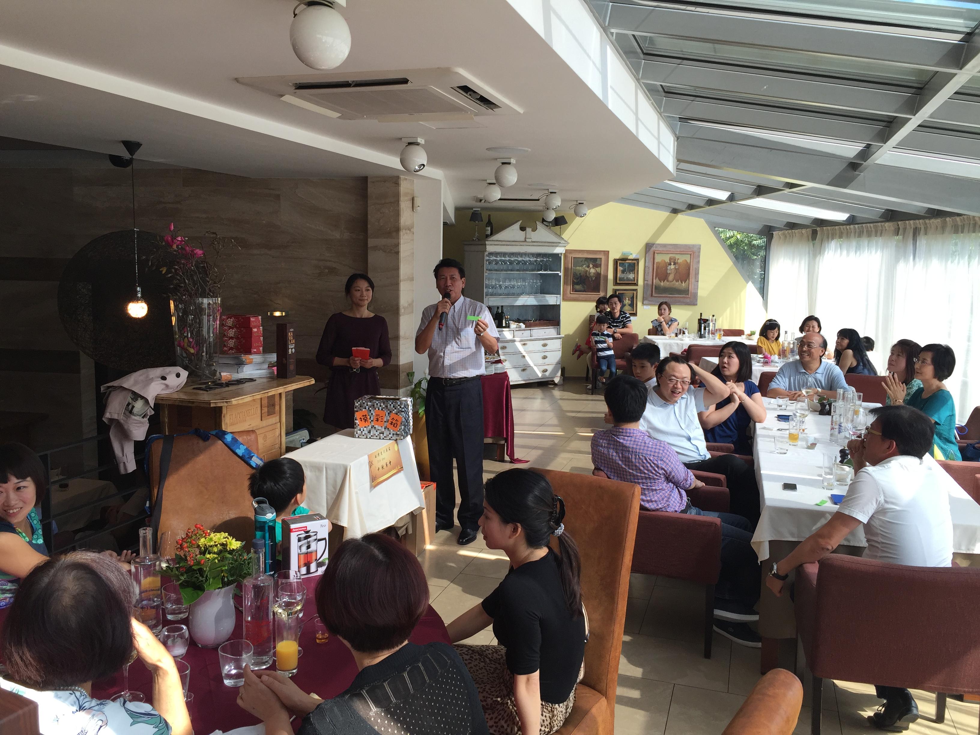 汪大使於餐會中致詞