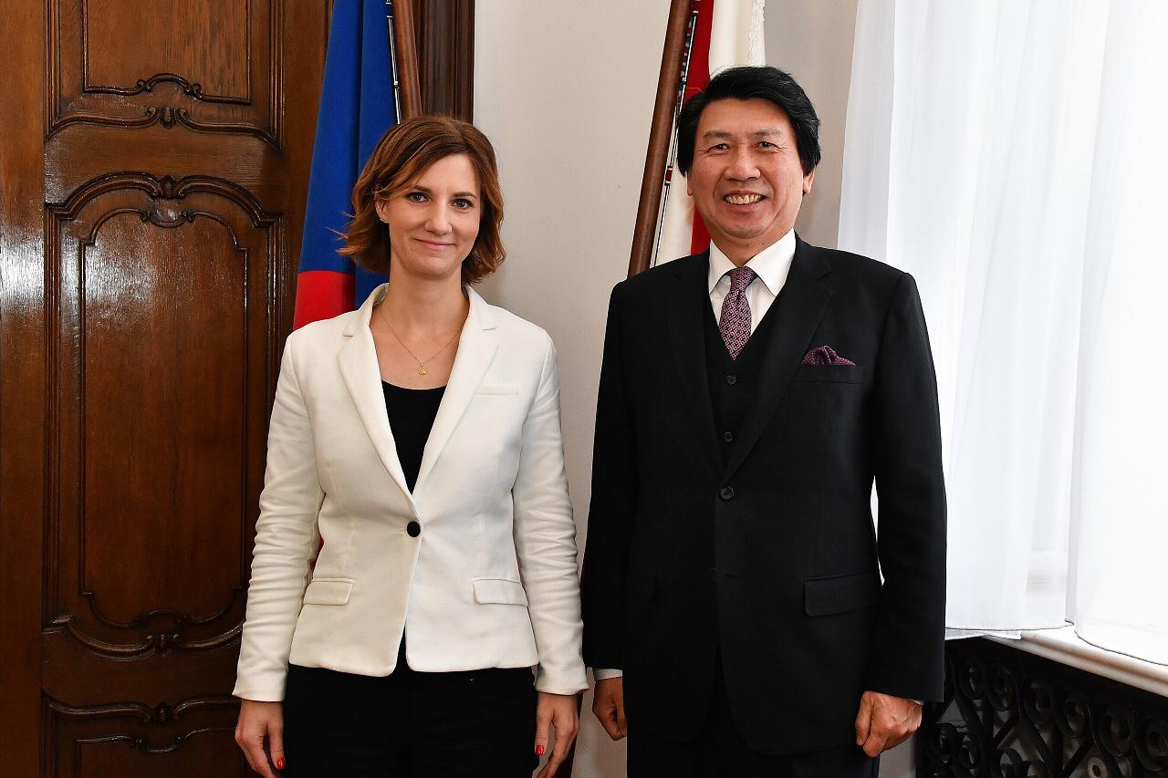 汪大使與布爾諾市長Marketa Vankova 合影