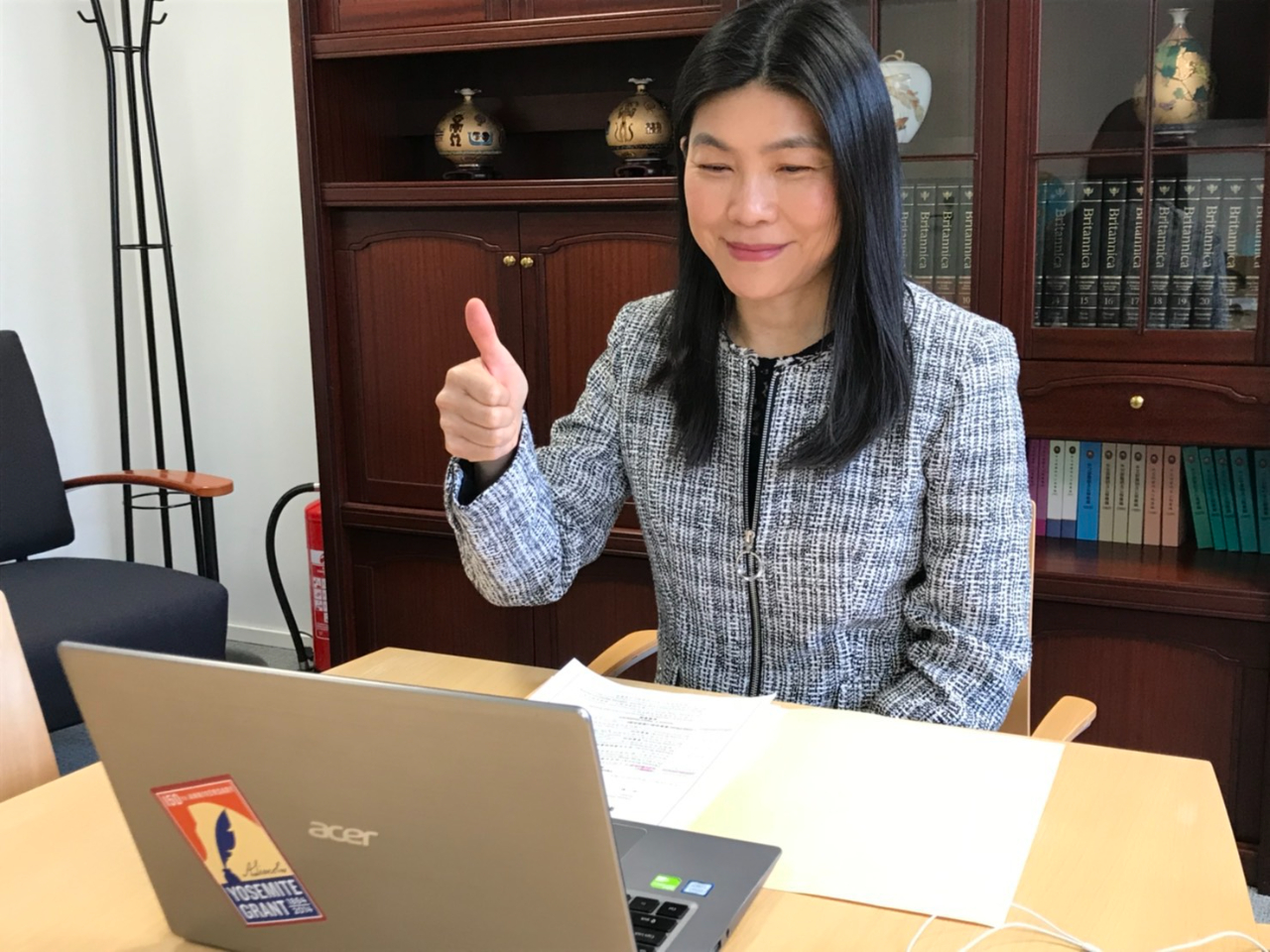 張秀禎代表很榮幸應邀於4月15日線上出席由中華民國國際經濟合作協會(CIECA)與芬蘭國家商務促進局(Business Finland)共同舉辦的第8屆台芬經濟合作會議，雙方聚焦於智慧醫療及資安產業商機。本處樂見台芬持續深化雙邊經貿合作交流。